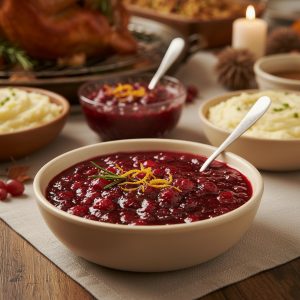 Sauce aux canneberges de Thanksgiving